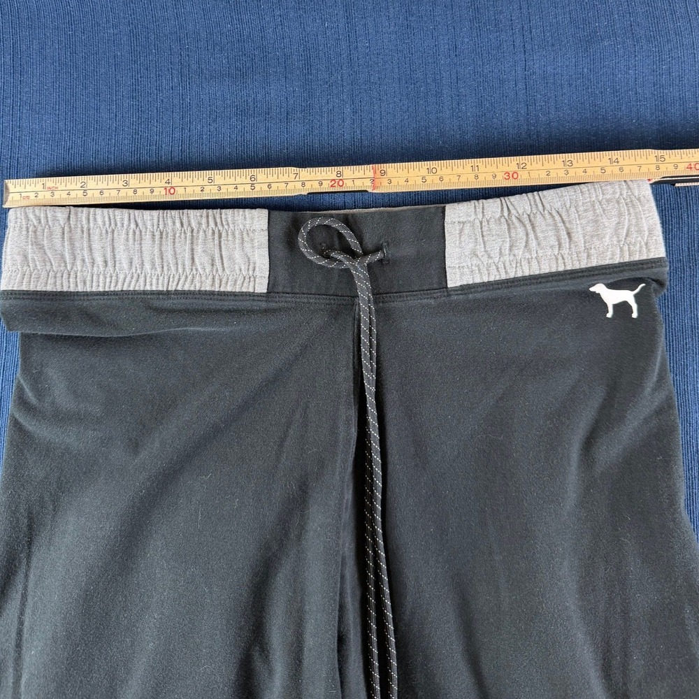 PINK Joggers M Black Gray Mesh Yoga Pants & Gaiam Yoga Block Bundle Athleisure - Picture 3 of 7